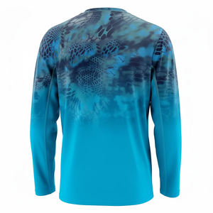 Camisa de Pesca de Manga Larga para Hombre, Impresión por Sublimación, Secado Rápido, UPF 50, Poliéster, Ropa para Exteriores - Product Image 3
