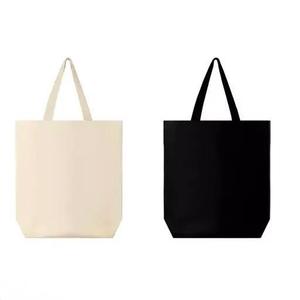 Sacs fourre-tout en toile de coton 100 % de qualité supérieure avec soufflet de couleur personnalisé, longue poignée en corde, fermeture éclair lavable - Product Image 2