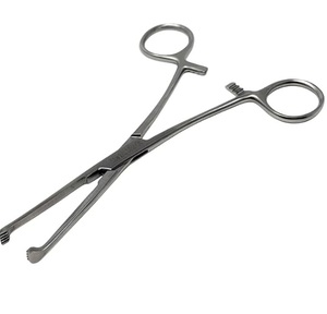 Forceps Allis manuels de haute qualité à dents en acier pour une adhérence antidérapante sur les tissus lors de la pratique chirurgicale et vétérinaire - Product Image 1