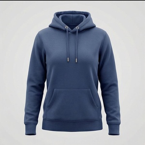 Sweat-shirts à capuche décontractés pour femmes OEM, impression personnalisée du logo, 100% coton, poches, couleur personnalisée - Product Image 1