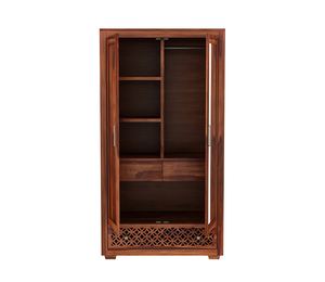 Armario de Madera Maciza Sheesham de Diseño Clásico para Dormitorio, Armario de Gran Capacidad para Almacenamiento en el Dormitorio, Almirah para el Hogar o Hotel - Product Image 2