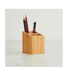 <b>Solid</b> Wood Pen Holder & Pencil Stand Eco-Friendly <b>Desk</b> Organizer Creative <b>Wooden</b> Multi-Purpose Pen Holder - Product Image 1