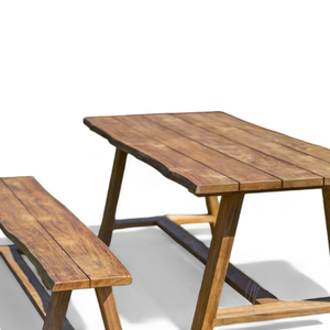 Ensemble de table et de chaises de style moderne pour restaurant, avec structure en teck et matériaux durables pour l'ameublement de la maison - Product Image 5