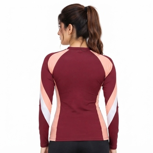 <b>Women</b> <b>Rash</b> <b>Guard</b> Breathable Long Sleeve Sportswear Quick Dry Athletic Shirt Moisture Wicking Performance Top <b>for</b> Surfing - Product Image 2