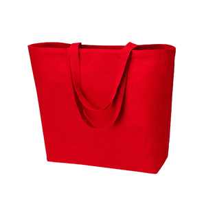 Sac en toile à prix abordable, grand sac de shopping robuste à bandoulière avec fermeture éclair, logo personnalisé imprimé, respirant - Product Image 2