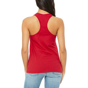Camiseta sin mangas de gimnasio para mujer, de alta calidad, con logo personalizado en relieve, ideal para verano, con lavado ácido. - Product Image 5