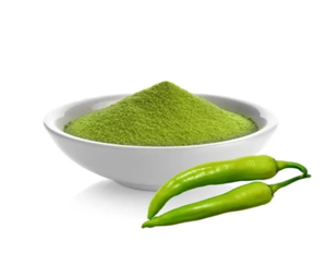 Polvere di Peperoncino Verde Premium <span class=keywords><strong>KIRAN</strong></span> FOOD EXPORT, Grado Alimentare, Estratto Erboristico, Capsaicina 0.99, Spezia Essiccata ad Aria Calda, Fornitura all'Ingrosso - Product Image 2