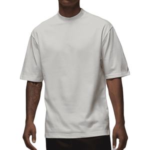 OEM 2025 Nouveaux T-shirts pour hommes de haute qualité, vintage, avec logo personnalisé, séchage rapide, respirants, 300g polyester/coton, blancs, unis - Product Image 1