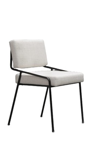 Silla de Comedor Moderna Tapizada con Estructura Metálica, Silla de Comedor de Lujo para Restaurante, Cafetería y Bar - Product Image 2