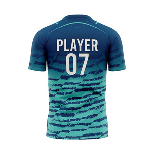 Camiseta de Fútbol Personalizada con Nombre de Equipo, Sublimada, Ecológica, Transpirable, de Secado Rápido, Ligera, 100% Poliéster Elástico - Product Image 2