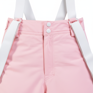Pantalones de Esquí Impermeables para Mujer, Color Rosa, Cortavientos, Térmicos, Pantalones de Snowboard para Deportes de Invierno al Aire Libre, con Tirantes Ajustables - Product Image 6