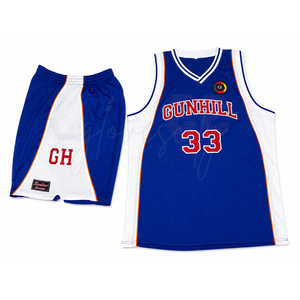 Custom GLOVES City Basketball Team Uniform Set High Quality Breathable Jersey with Letter <b>Pattern</b> 100% Polyester Color Blue 2026 - Product Image 4