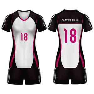 Uniforme de volley-ball personnalisé pour femmes, 100% polyester, produit très vendu, dernier design, uniforme de volley-ball durable - Product Image 2