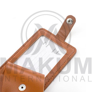 Etiqueta de Equipaje de Cuero Genuino de Alta Calidad MAKUM INTERNATIONAL, Etiqueta de Lujo Suave con Logotipo Personalizado MI.LT.008 - Product Image 5