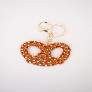 Porte-clés et breloque de sac colorés faits main en perles de rocaille, créatifs, accessoire cadeau fait main - Product Image 3