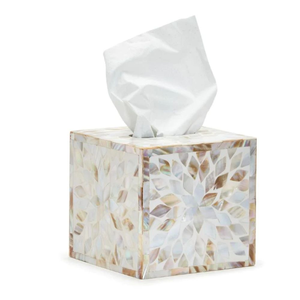 Accessories Mother of Pearl Inlay Paper Cover Box New Custom Design MOP Tissue Organizer - Product Image 2