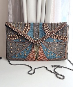 Bolsos de Mensajero Bordados de Verano Estilo Bohemio Moderno Indio, Hechos a Mano con Cuentas, Ligeros y de Gran Capacidad, Bolsos de Noche para Mujer - Product Image 4