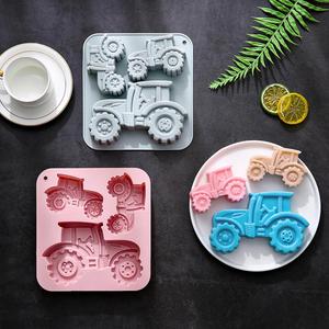 Tractor <b>Ice</b> <b>Cubes</b> Of Different Sizes Chocolate Mold Handmade Soap Cake Silicone Mold - Product Image 3
