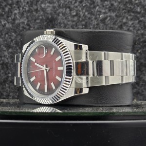 Reloj de Lujo para Hombre de 41 mm y 12 mm, de Acero Inoxidable, Mecánico Automático, Analógico, Estilo Chocolate Marrón, con Índice Luminoso Sunray, para Negocios - Product Image 3
