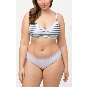 New Hot-selling Ultra-thin Perspective Three-piece Seamless Hipster Underwire Bra Set Young <b>Women</b> French Style Full Cup Lace - Product Image 6