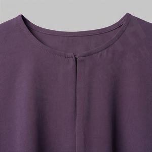 Abaya islamique droite à marque privée pour femmes, en polyester respirant et confortable, fabrication directe, vêtements modestes - Product Image 4