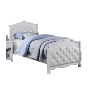 Testiera e Pediera in Ecopelle Bianca, Letto Matrimoniale per Camera da Letto Giovanile, 1 Pezzo, Struttura in Compensato, Letti Imbottiti di Alta Qualità - Product Image 5