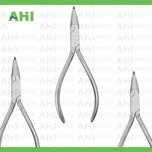 Pince orthodontique manuelle Crown droite et courbée 14 cm en acier inoxydable de haute qualité avec pointe dentée et poignée ergonomique – Instruments dentaires - Product Image 4