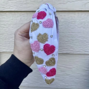 Diadema de Cuentas de Vidrio de Lujo de Alta Calidad, Diadema con Diseño de Bordado de Cuentas para Mujeres y Niñas, Accesorio de Moda - Product Image 1