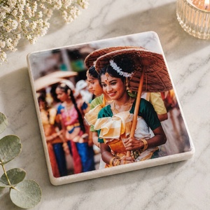 Posavasos Romántico de Mármol con Diseño de Pareja Enamorada, Impresión Artística Negra, Resistente al Agua, Cuadrado, para Tazas de Té y Café, Regalo Decorativo - Product Image 4