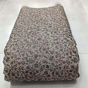 Tissu brodé malté, tissu en dentelle, tissu en filet, tissu en organza, tissu brodé pour abaya, tissu brodé pour caftan, vente en gros, exportation - Product Image 1