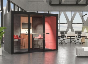 Silent Room XL Large Melamine Soundproof Acoustic Pod w/Glass Facade - Product Image 2