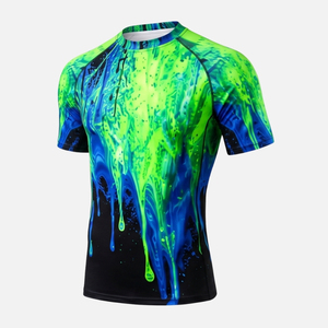 เสื้อว่ายน้ำ UPF 50+ แห้งเร็ว ป้องกันแสงแดด แขนสั้น ผู้จำหน่ายชุดว่ายน้ำ - Product Image 1