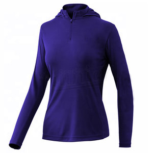 High Quality Fishing Shirts UPF50+ Polyester <b>Sunscreen</b> Driy Fit <b>Waterproof</b> Quick Dry UV Hoodie Performance Fishing Shirts - Product Image 2