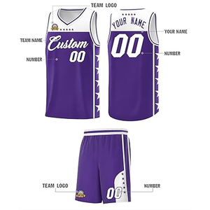 ชุดกางเกงบาสเก็ตบอลแบบกำหนดเอง โพลีเอสเตอร์ 100% เอวยางยืด พิมพ์โลโก้ ชื่อ หมายเลข แบบซับลิเมชั่น 3 มิติ - Product Image 2