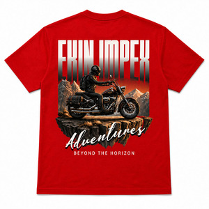 เสื้อยืดพิมพ์ลายกราฟิกตามสั่ง ผู้ชาย ผ้าฝ้าย สตรีทแวร์ นักขี่มอเตอร์ไซค์ เสื้อยืดลำลอง แฟชั่น เสื้อยืดโอเวอร์ไซส์ - Product Image 2