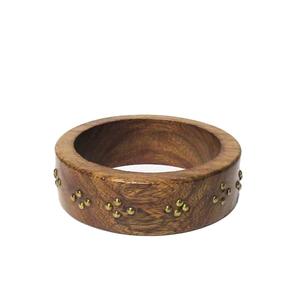 กำไลไม้กันน้ำแบบดั้งเดิมสำหรับผู้หญิง - กำไลไม้ขัดเงาแบบปรับแต่งได้สำหรับงานวัฒนธรรมและงานเฉลิมฉลอง - Product Image 3