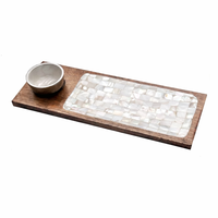 Nueva Bandeja de Madera de Diseño para Guardar Chocolates, Diseño Floral, Hecha a Mano, Moderna, de Lujo, Multifuncional, para Sala de Estar, Bodas, Ramadán, Eid