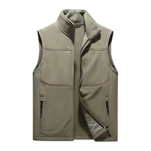 Gilets Softshell Respirants pour Hommes avec Poches Zippées, Imperméables et Chauffants, Gilets d'Hiver 250 GSM, Vestes Softshell d'Extérieur - Product Image 1