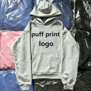 เสื้อฮู้ดดี้ผู้ชายไซส์ใหญ่ ผ้าฝ้ายฟลีซ 100% สตรีทแวร์ สีพื้น ระบายอากาศดี มีเชือกผูก ลายกราฟิกพิมพ์นูน 3 มิติ สีซีดแบบซันเฟด มีสินค้าพร้อมส่ง - Product Image 1