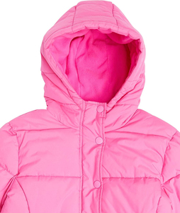 Oem Women's Eco-friendly Puffer <b>Jacket</b> Casual Winter Woven Loose Single Polyester Full Sleeve Regular Length Hooded Coat - Product Image 5