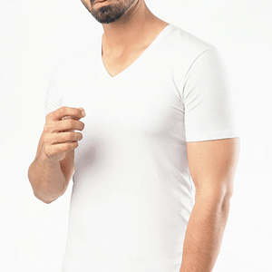 เสื้อยืดคอกว้างแขนสั้นผู้ชาย ผ้าฝ้าย 100% แห้งเร็ว เหมาะสำหรับออกกำลังกาย ฟิตเนส ดีไซน์ใหม่ทรงโอเวอร์ไซส์ เสื้อยืดผู้ชาย - Product Image 2