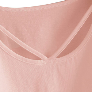 High Quality Anti Odor Women's Cotton <b>Crop</b> T Shirt Breathable Quick Dry Short Sleeve Casual Tee Crew Neck Summer Gym <b>Top</b> - Product Image 6