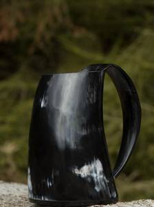 Mug en corne naturelle le plus vendu, finition polie, fait main, pour bar à domicile ou fêtes, disponible à prix raisonnable - Product Image 4