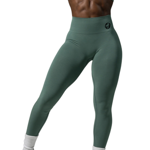 Leggings de compression sans couture taille haute vert sauge pour femme, idéaux pour la gym, le fitness, le yoga, la course à pied, l'entraînement, résistants aux squats, extensibles dans quatre directions - Product Image 1