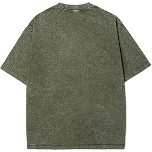 Camiseta Vintage con Lavado Ácido, Servicio Mayorista de Fábrica de Ropa OEM ODM, Fabricante de Prendas de Algodón Premium de Talla Grande, Camiseta con Lavado Ácido - Product Image 2