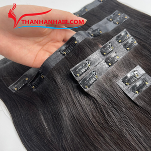 Meilleure vente de qualité supérieure 100% cheveux humains Remy cheveux naturels Clip dans les extensions de cheveux, prêt à expédier - Product Image 5