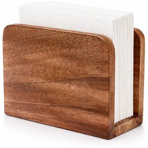 Boîte à mouchoirs en bois naturel, porte-mouchoirs en bois massif fait à la main, distributeur de serviettes de table, décoration pour la maison, le bureau, l'hôtel - Product Image 5