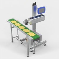 Machine de marquage laser CO2 de marque personnalisée, un outil de codage industriel à séchage rapide et résistant aux traces pour le marquage de boîtes de cosmétiques, CE