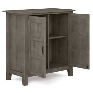 Burlington <b>Grey</b> Farmhouse Low Storage <b>Cabinet</b> for Living Room - Product Image 5