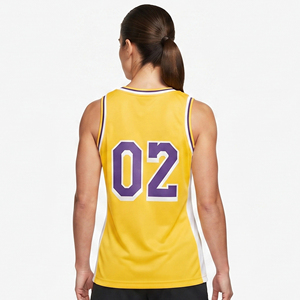 Maillot de basket sans manches pour femme, col en V, maillot de basket professionnel pour femme - Product Image 2